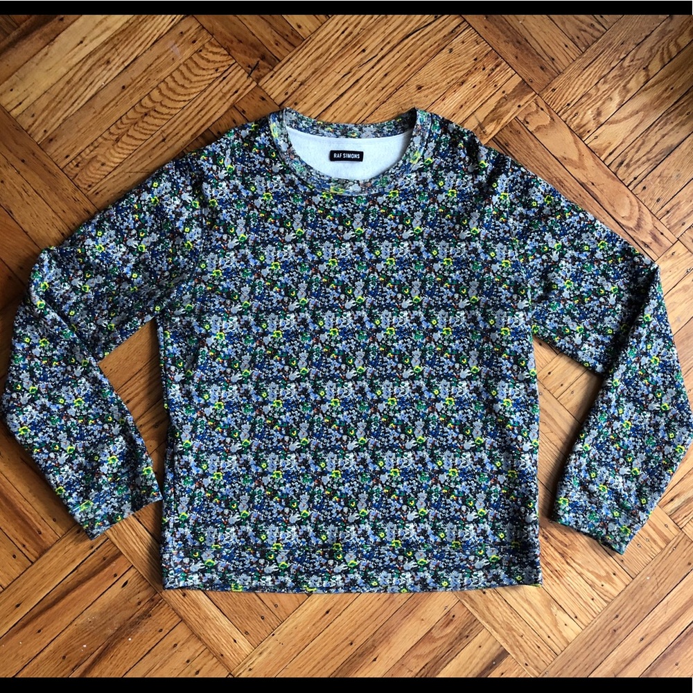 Raf Simons Floral Printed Sweatshirt